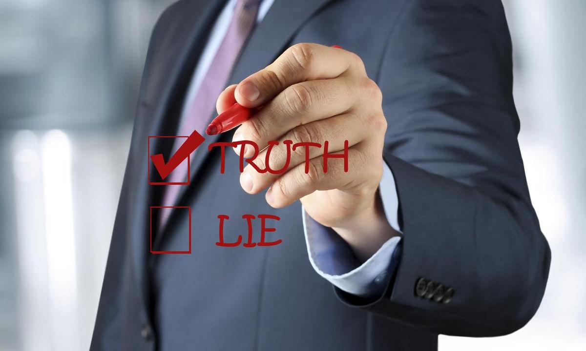 How to understand that the person lies?